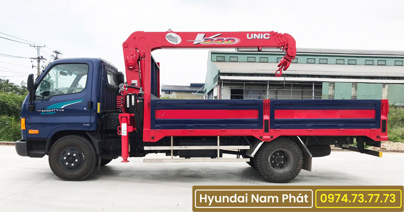 Xe tải Hyundai Mighty 110S Gắn Cẩu Unic 3 Tấn URV340